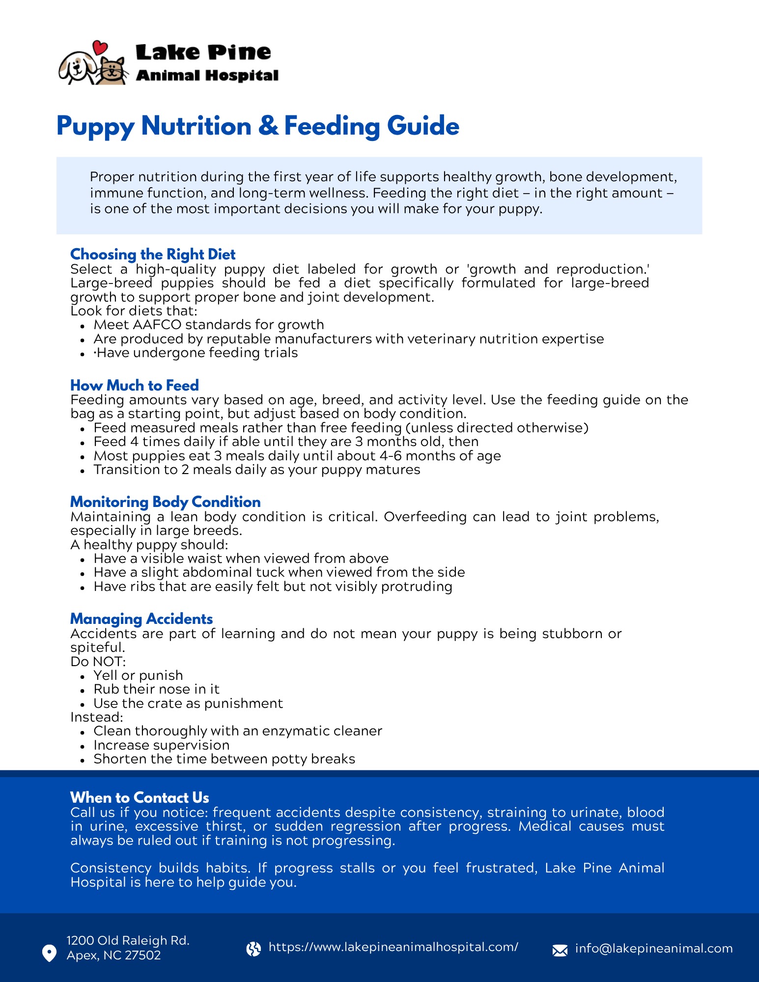 Puppy Nutrition